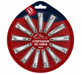 CORTADOR DE UNHA INOX PEQ.5,2CM DISCO C/12  MR451